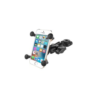 RAM Mounts Torque Motorradhalterung S (Lenker/Rohre) X-Grip Uni-Halteklammer für Smartphones