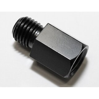 Motorradspiegel, Adapter schw., v. Loch M10 re. auf Bolz. M10 re.