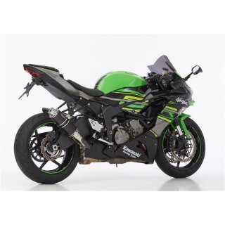 HURRIC Supersport Auspuff KAWASAKI ZX-6R 2019 bis 2020 schwarz